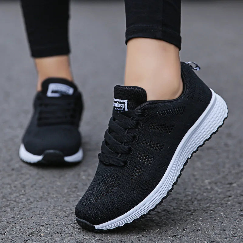 Zapatillas Deportivas de Mujer en Malla Transpirable y Liviana