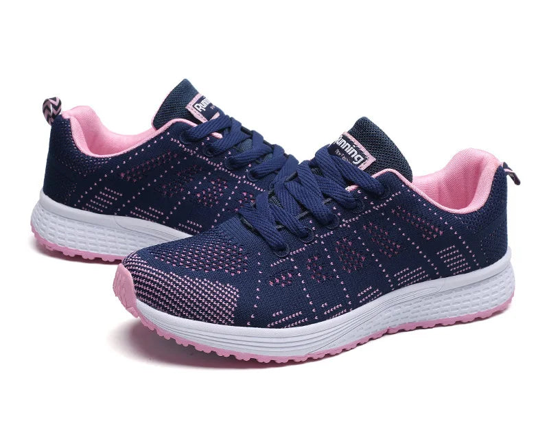Zapatillas Deportivas de Mujer en Malla Transpirable y Liviana